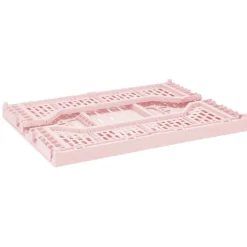 Vouwkrat groot - roze - 14x40x30 cm