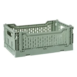 Vouwkrat middel - groen - 10.5x27x17 cm