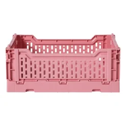 Vouwkrat middel - roze - 10.5x27x17 cm