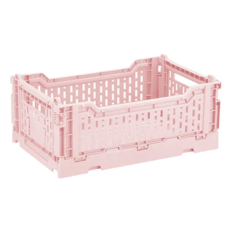 Vouwkrat middel - roze - 10x27x17 cm