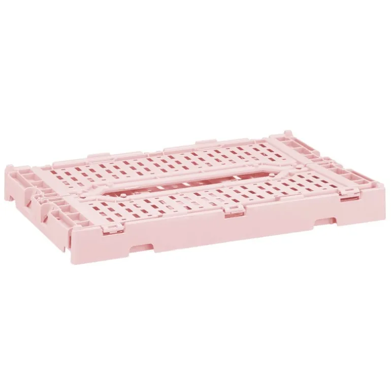 Vouwkrat middel - roze - 10x27x17 cm