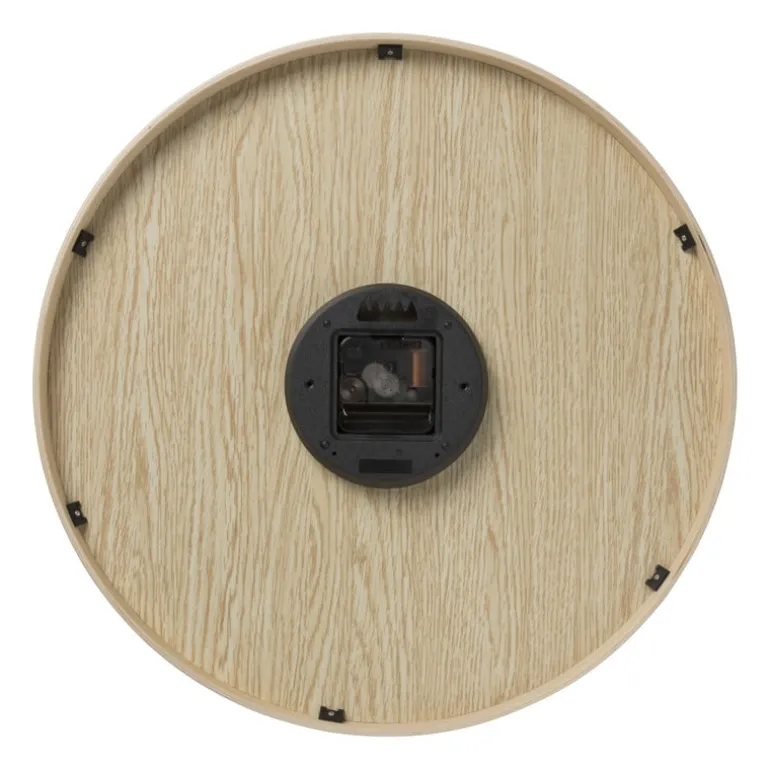 Wandklok hout look - bruin - ø41 cm