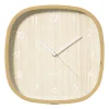 Wandklok houtlook - bruin - ø30 cm