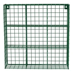Wandrek wire 9 vakken - groen - 40x40x10 cm