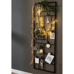 Wandrek XXL met clips - 55x150 cm - zwart