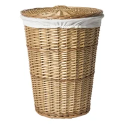 Wasmand gevlochten - naturel - 46x57 cm