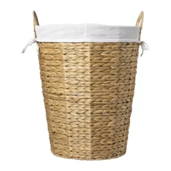 Wasmand Saar 50 liter - bruin/wit - ø42x50 cm