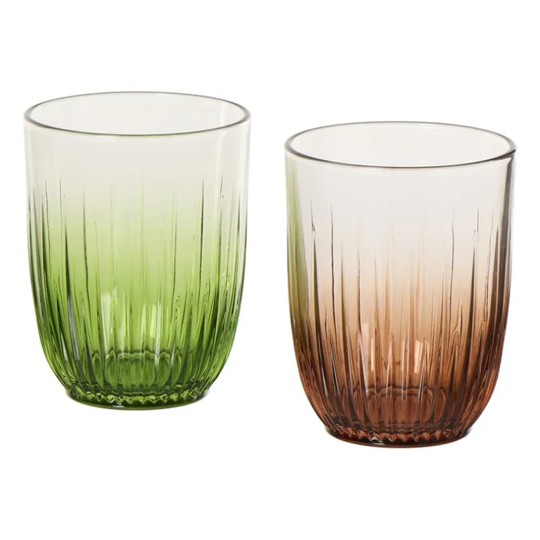 Waterglas halo - groen - 350 ml