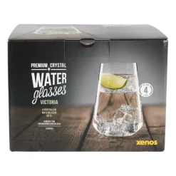 Waterglas kristal - set van 4 - 380 ml