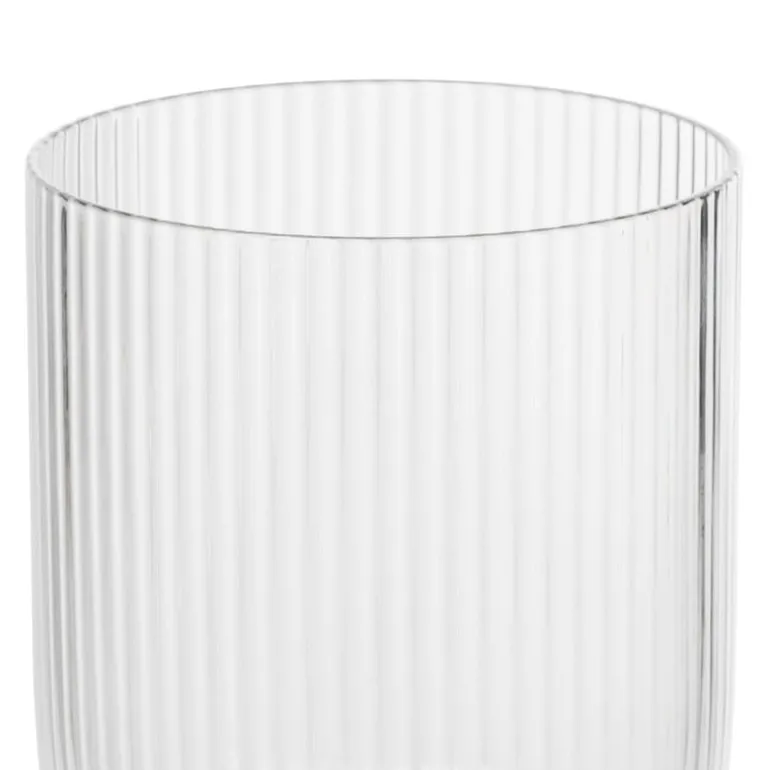 Waterglas ribbel - glas - 300 ml