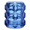 Waxinelichthouder bollen glas - diverse varianten - ø7.8x9.3 cm