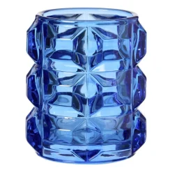 Waxinelichthouder bollen glas - diverse varianten - ø7.8x9.3 cm