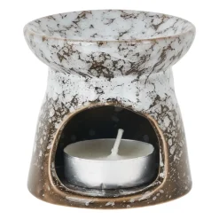 Waxmelt brander - zwart keramiek - 7x7x7 cm