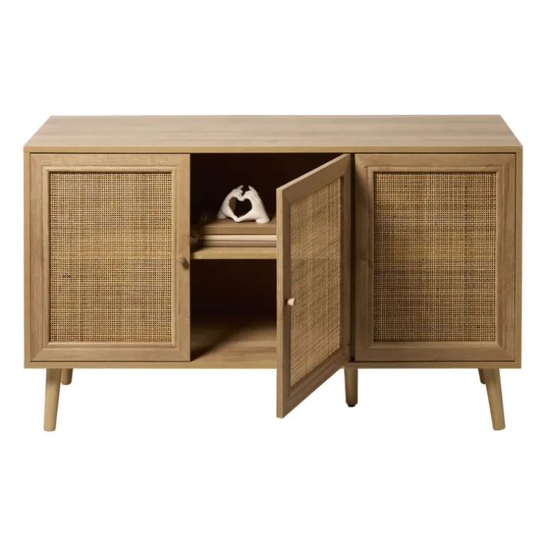 Webbing dressoir Batavia - bruin - 70x120x39 cm