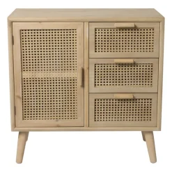 Webbing Java kast met 1 deur en 3 laden - 75x74.5x35 cm