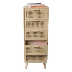 Webbing Java kast met 5 laden - 107x40x31 cm
