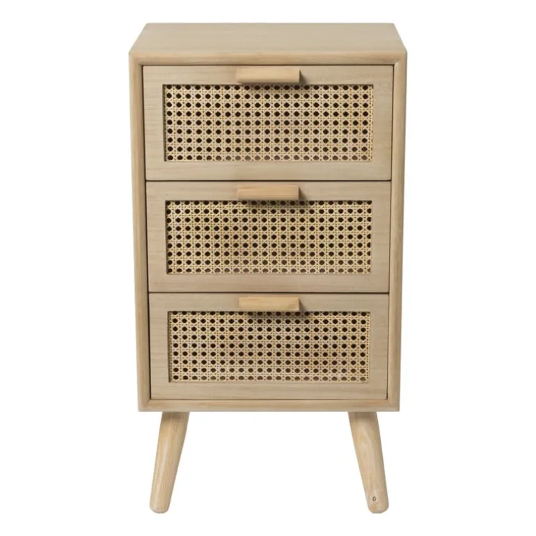 Webbing Java kast met 3 laden - 73x40x31 cm