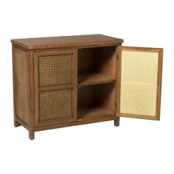 Webbing kast Bandung - bruin - 72x80.5x39 cm