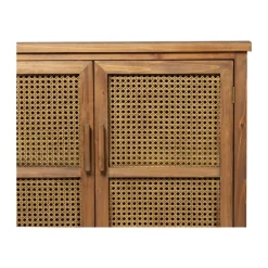Webbing kast Bandung - bruin - 72x80.5x39 cm