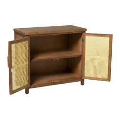 Webbing kast Bandung - bruin - 72x80.5x39 cm