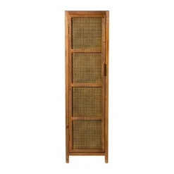 Webbing kast smal Bandung - bruin - 160.5x45x40.5 cm