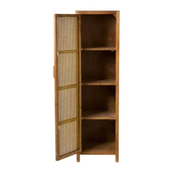 Webbing kast smal Bandung - bruin - 160.5x45x40.5 cm