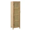 Webbing kast smal Bandung - naturel - 160.5x45x40.5 cm