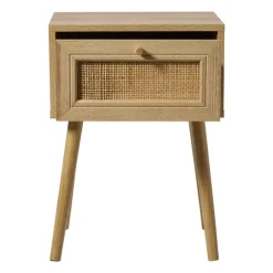 Webbing nachtkastje Batavia - bruin - 55x39x30 cm