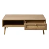 Webbing salontafel Batavia - bruin - 39x110x59 cm