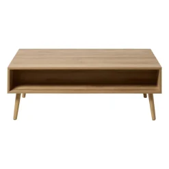 Webbing salontafel Batavia - bruin - 39x110x59 cm