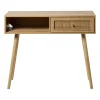 Webbing sidetable Batavia - bruin - 81x100x30 cm