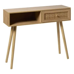 Webbing sidetable Batavia - bruin - 81x100x30 cm
