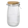Weckpot met bamboe deksel - 1.5 liter