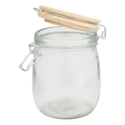 Weckpot met houten deksel - 0.75 L