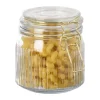 Weckpot ribbel met gouden deksel - 500 ml