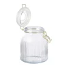 Weckpot ribbel met gouden deksel - 1.2 liter