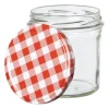 Weckpot rood witte deksel - 340 ml