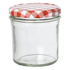 Weckpot rood witte deksel - 340 ml