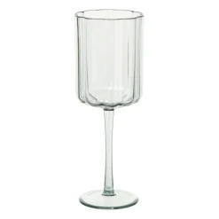 Wijnglas geschulpt - groen - 370 ml
