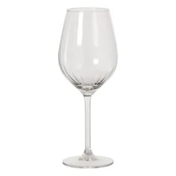 Wijnglas plisse groot - transparant - 500 ml