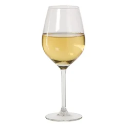 Wijnglas plisse groot - transparant - 500 ml