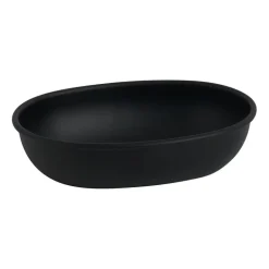 Zeepbakje metaal - zwart - 14 cm