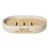 Zeepbakje sand - beige - 12.9x8.4x2.5 cm