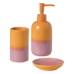 Zeeppompje duo - oranje/roze - ø7.3x18.3 cm