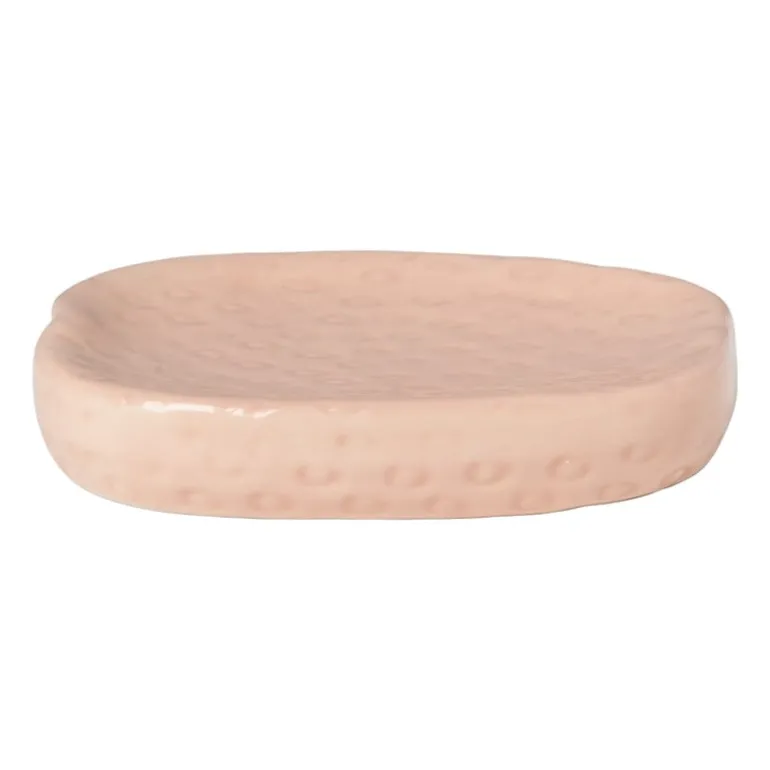 Zeepschaaltje aardbei - roze/groen - 2x11.5x9.8 cm