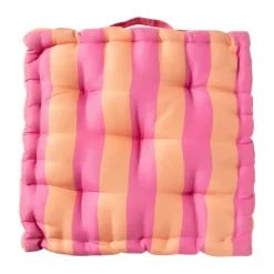 Zitkussen oranje/roze - 40x40x8 cm