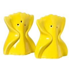 Zoutvaatje pasta farfelle - geel - 8x6.5x4.5 cm